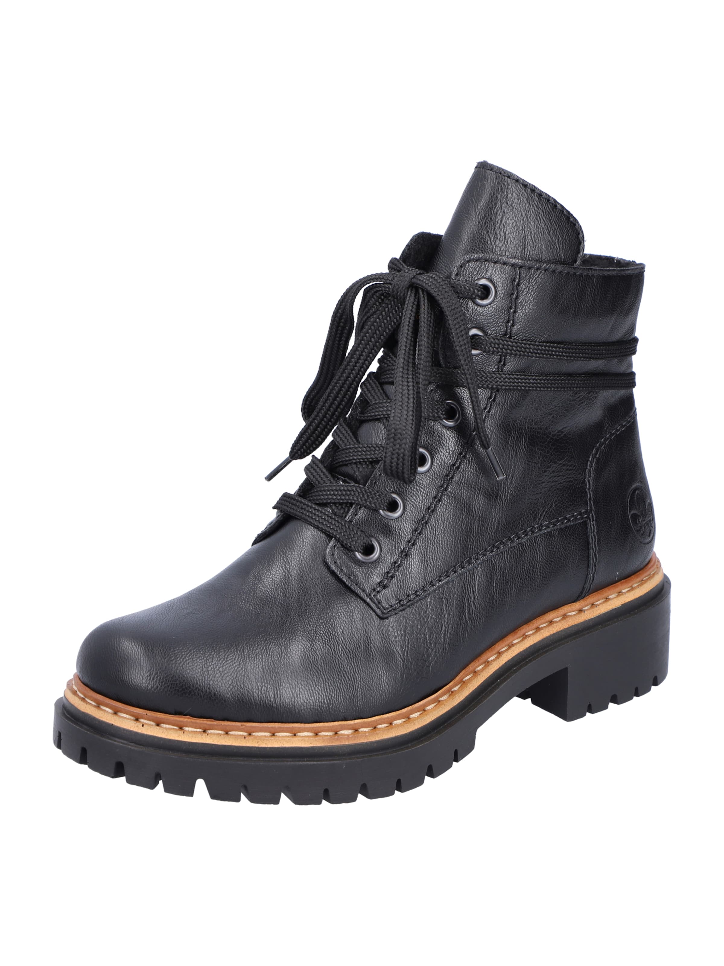 Rieker Μποτάκι με κορδόνια σε μαύρο: μπροστά