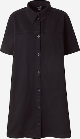 Robe-chemise Monki en noir : devant