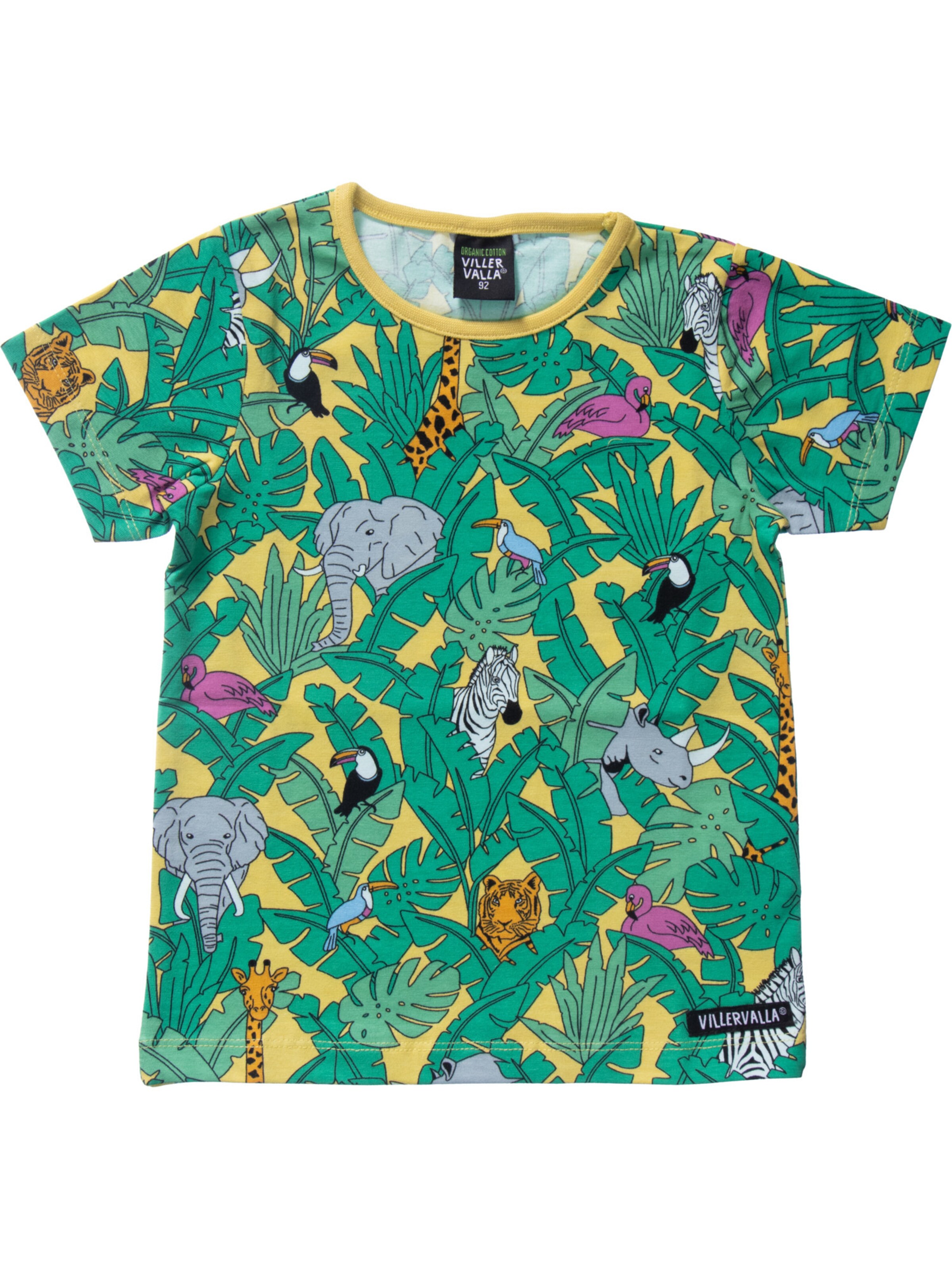 Villervalla Shirt '0079MKA' in Yellow / Green / Dark green / Lilac, Item view