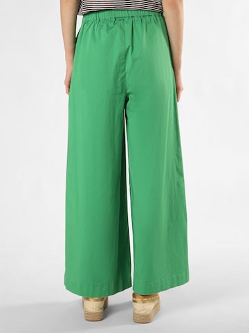 Marie Lund Wide leg Pleat-Front Pants ' ' in Green