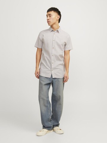 JACK & JONES Comfort Fit Hemd in Beige