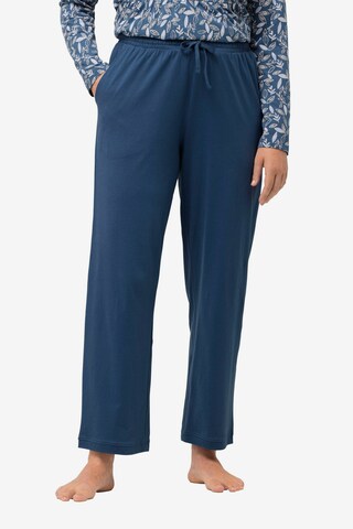 Pantalon de pyjama Ulla Popken en bleu : devant