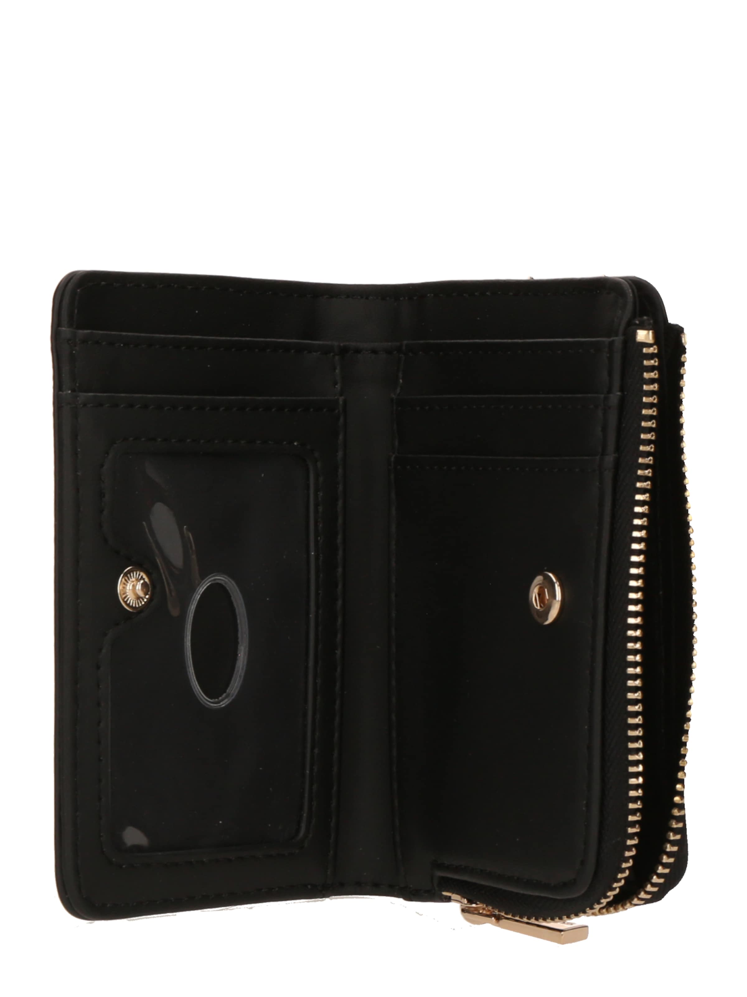 GUESS Wallet 'LAUREL II SLG ZIP ARND CRD CSE' in Black