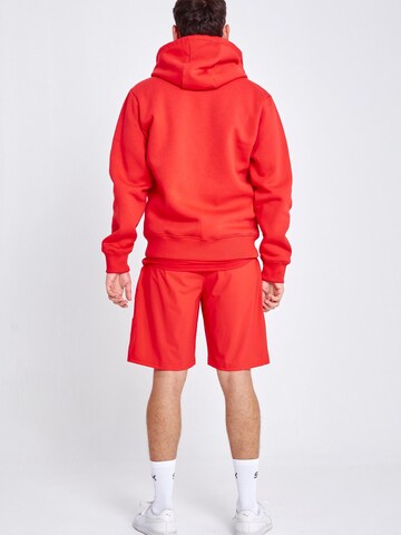 SPORTKIND Sportjas 'Unisex Zip Hoodie' in Rood
