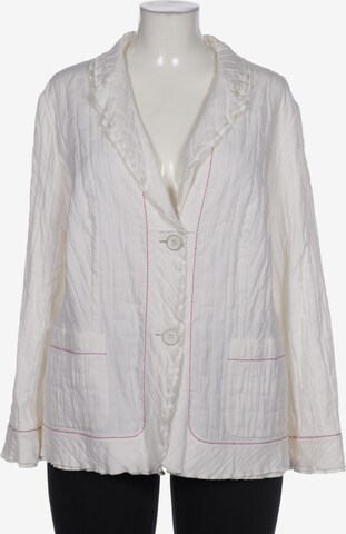 Elegance Paris Blazer in 4XL in White: front