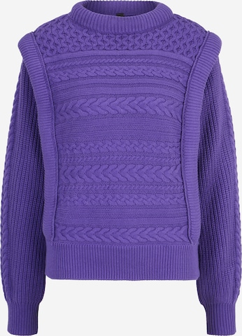 Y.A.S Tall Sweater in Purple: front