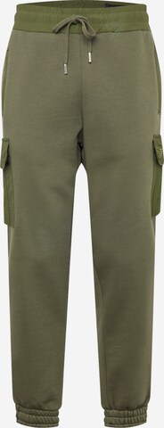 ALPHA INDUSTRIES Tapered Cargobyxa i grön: framsida