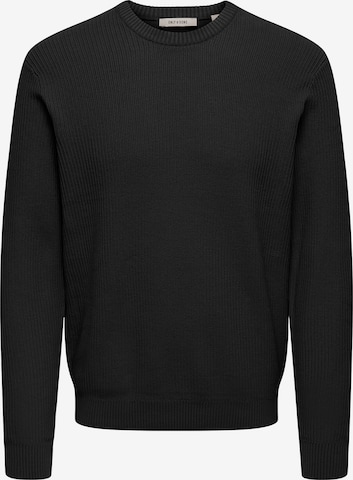 Pull-over 'ONSTOBI' Only & Sons en noir : devant