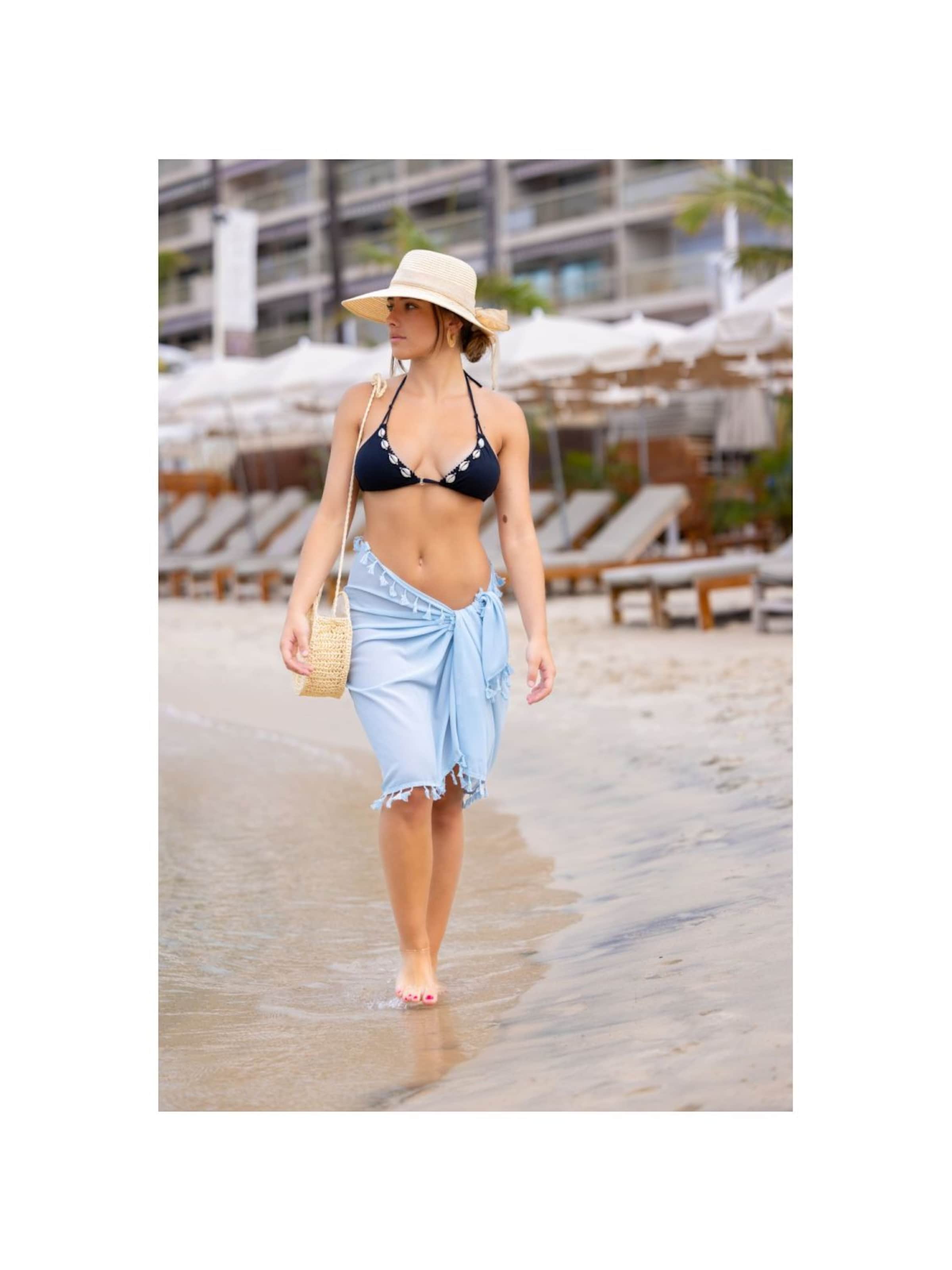 alberto cabale Skirt 'Paréo de plage FRINGES' in Green, Item view