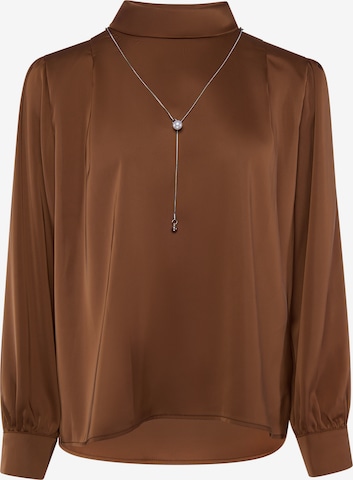 Chemisier usha BLACK LABEL en marron : devant
