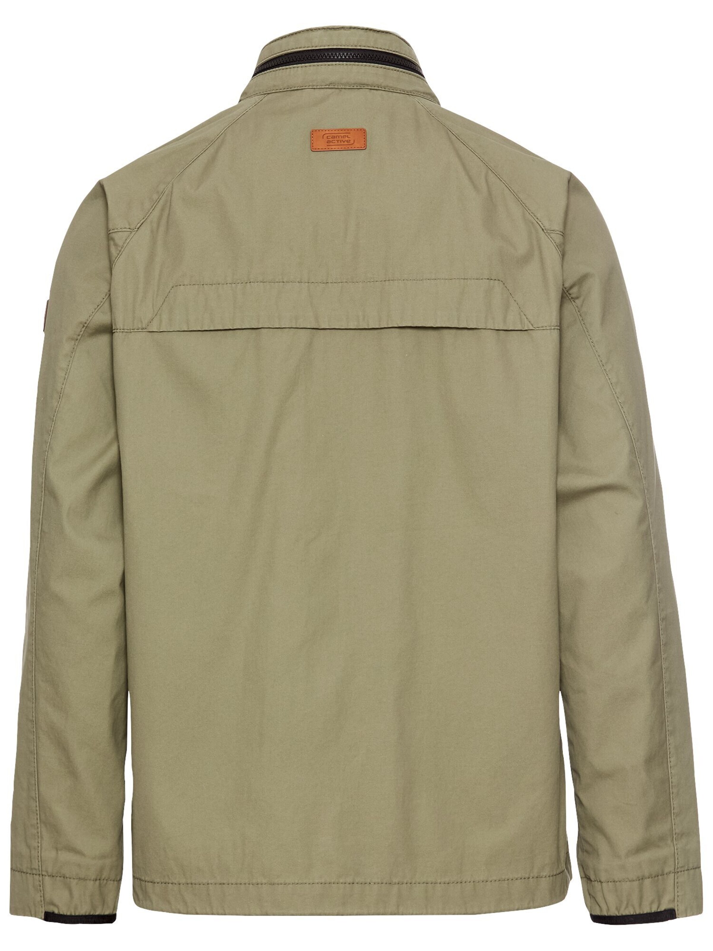 CAMEL ACTIVE Feldjacke aus reiner Baumwolle in Grün