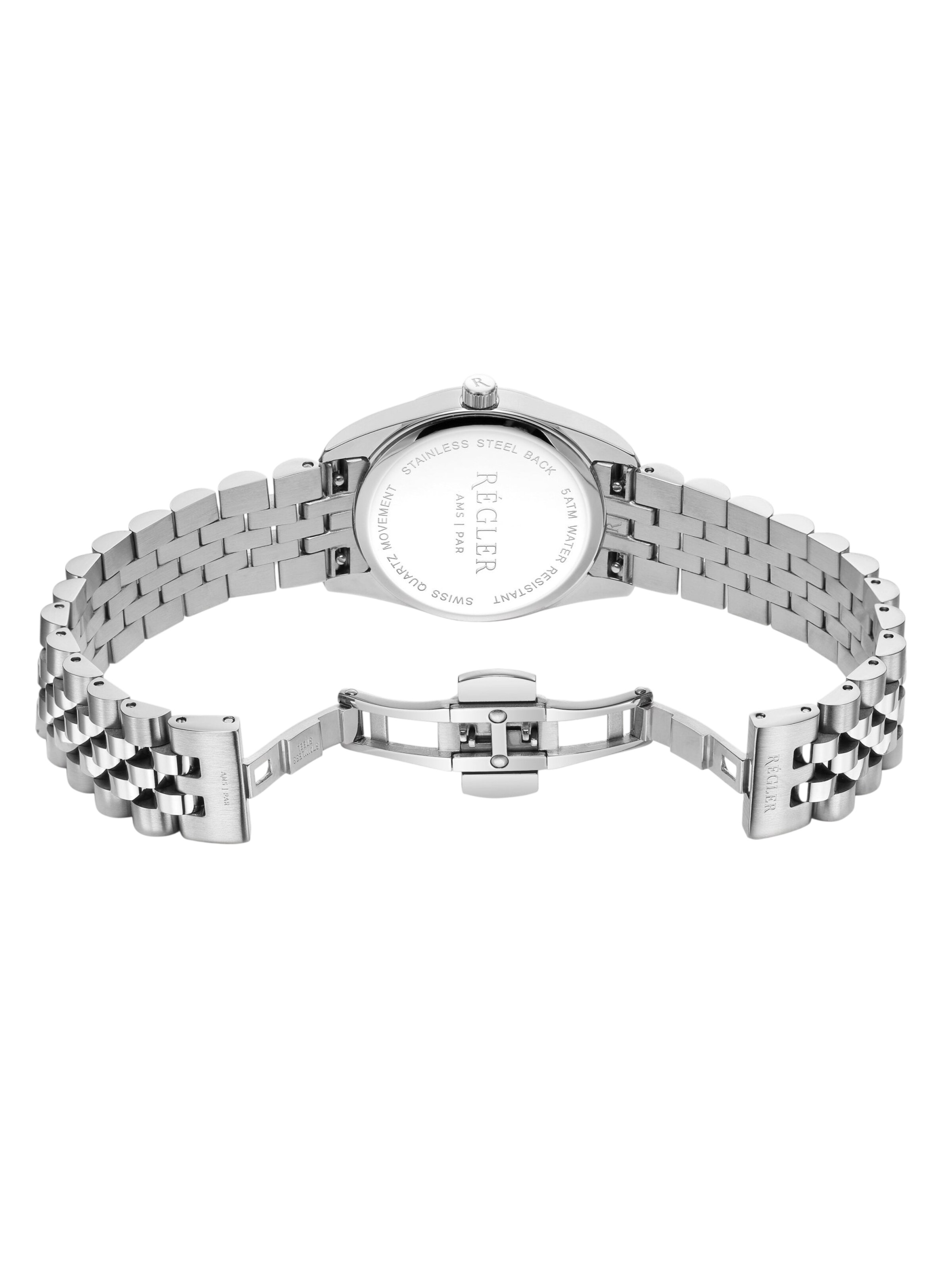 Régler - Relógios analógicos 'Régler Liberté Steel Silver - Black' em prata
