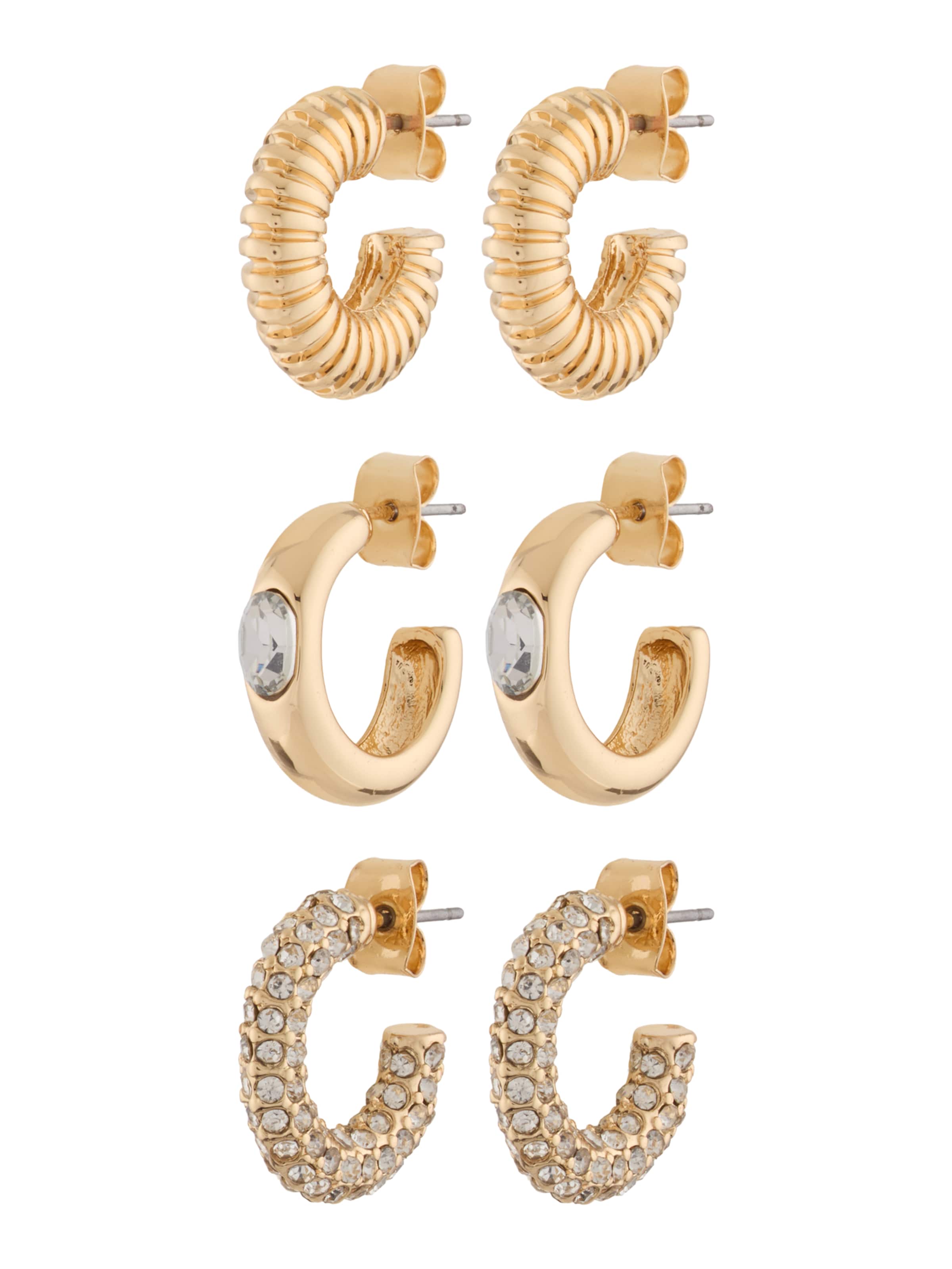 ABOUT YOU Náušnice - zlatá / průhledná, Produkt