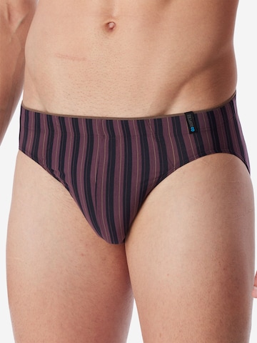 SCHIESSER Minislip ' Long Life Soft ' in Braun: Vorderseite