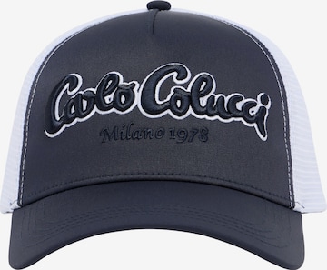 Carlo Colucci Cap 'Dujanic' in Blau: Vorderseite