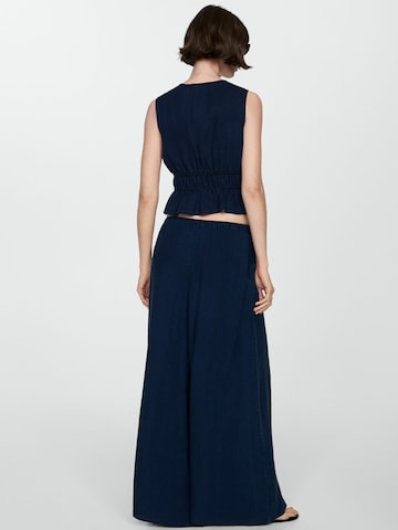 Wide Leg Jean 'MILOS' MANGO en bleu