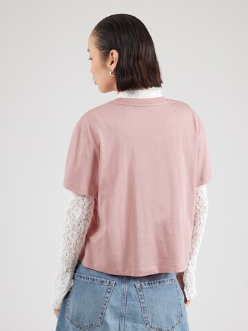 rožinė GUESS JEANS Marškinėliai