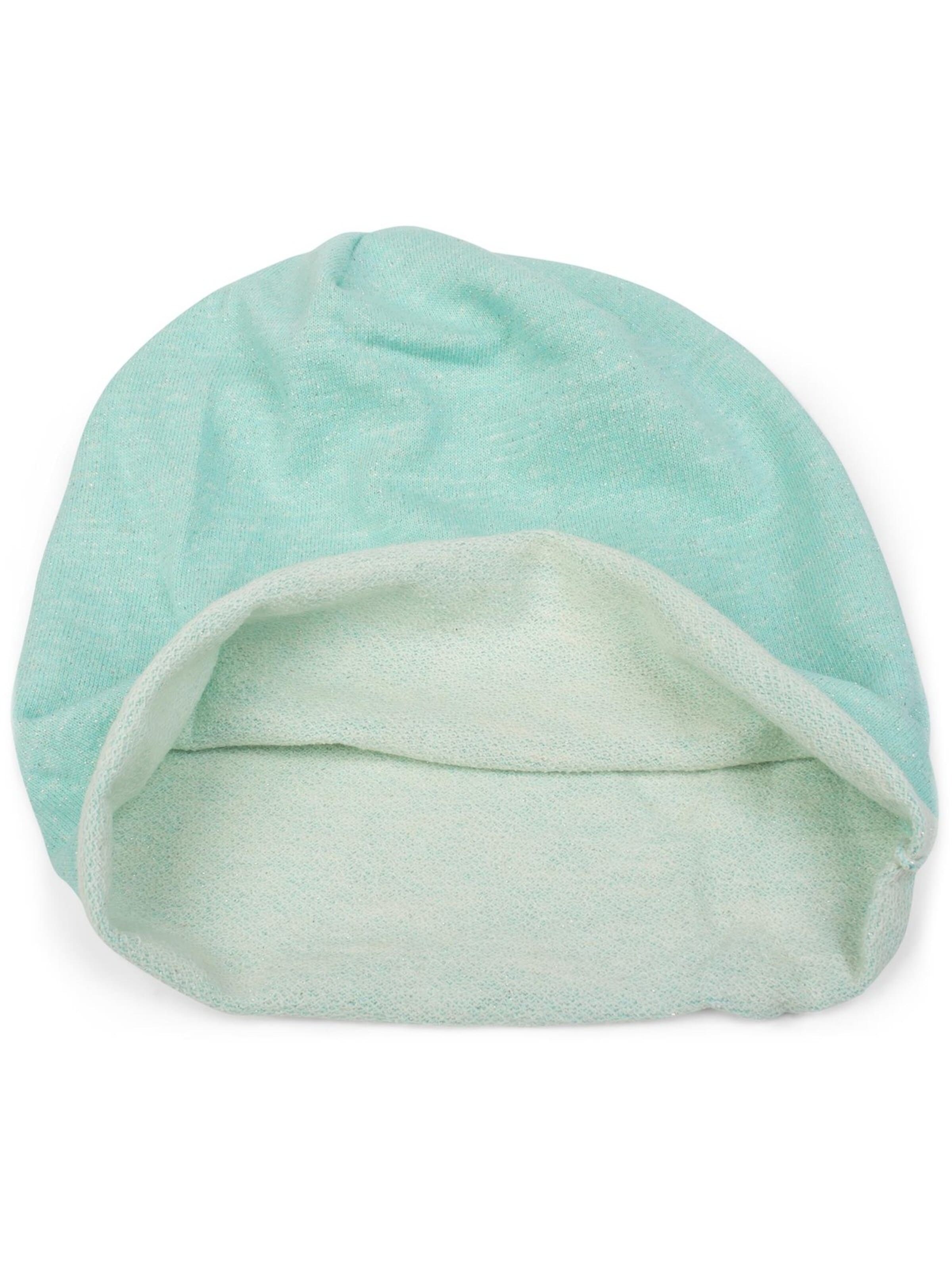 styleBREAKER Mütze 'Beanie Mütze mit All Over Glitzer'‌ in Grün