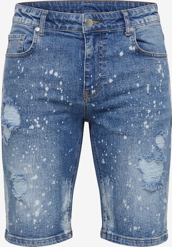 2Y Premium Shorts 'Sylva' in Blau: Vorderseite