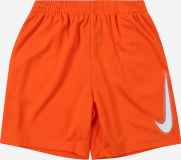 Nike Sportswear Regular Broek in Oranje: voorkant