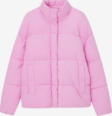 Veste mi-saison Pull&Bear en rose : devant