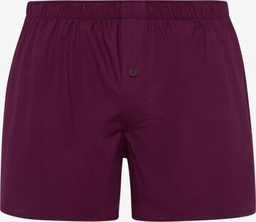 Hanro Boxer shorts 'Fancy Woven' in Purple: front