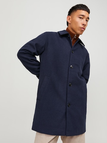 JACK & JONES Between-Seasons Coat 'ZAC' in Blue