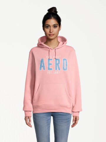 Sweat-shirt AÉROPOSTALE en rose : devant