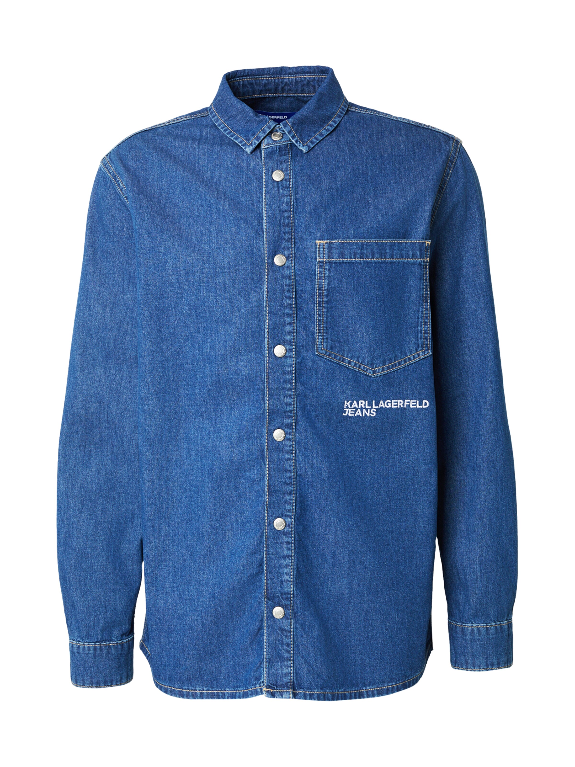 Karl Lagerfeld Klasický střih Košile – modrá: přední strana