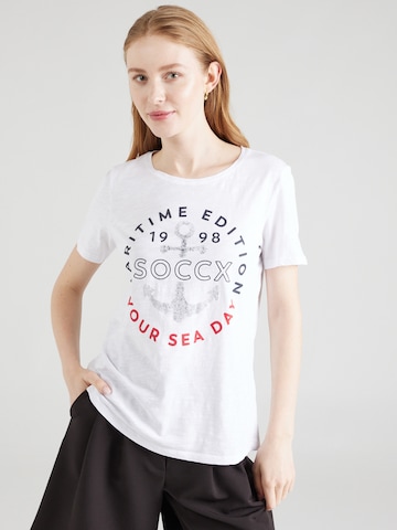 Soccx - Camiseta en blanco: frente
