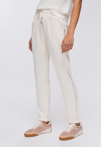 Liu Jo Regular Trousers in White: front