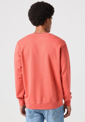WRANGLER Sweatshirt 'SIGN OFF CREW' in Rot