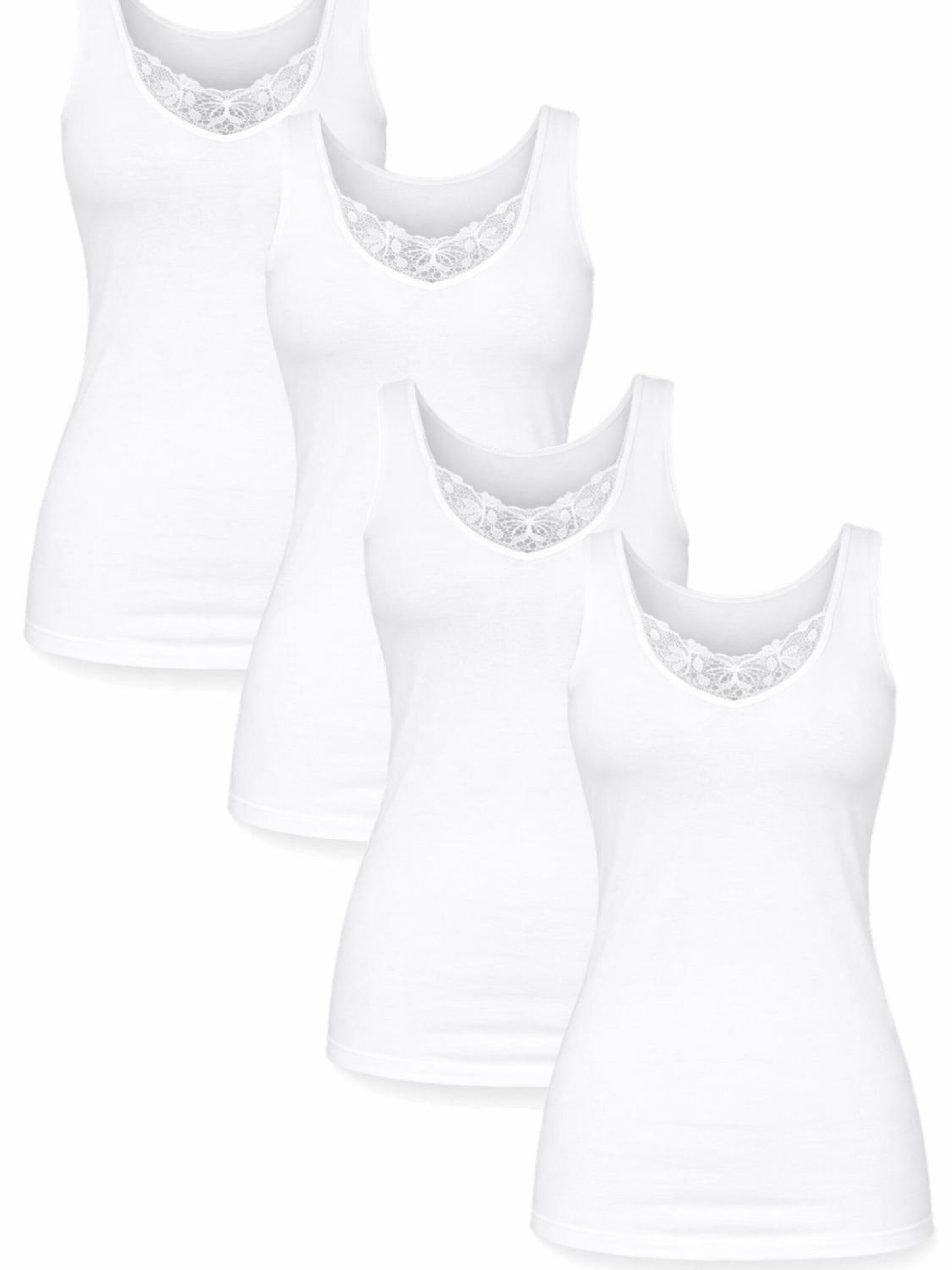 Cocain Underwear Undershirt 'Vollachsel mit breitem Träger' in White: front