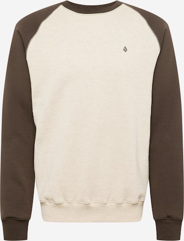 Volcom Sweatshirt 'HOMAK' in Beige: front