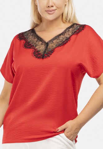 Karko Blouse 'LEONA' in Rood