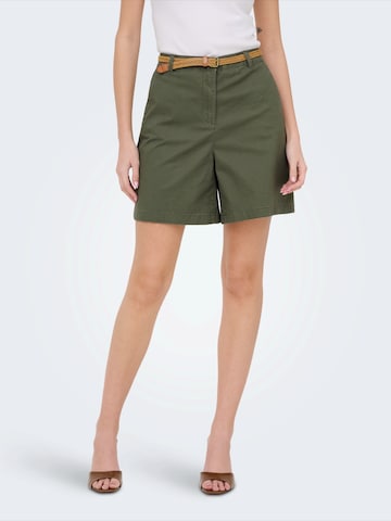 JDY Loosefit Shorts 'JDYCHICAGO' in Grün: Vorderseite