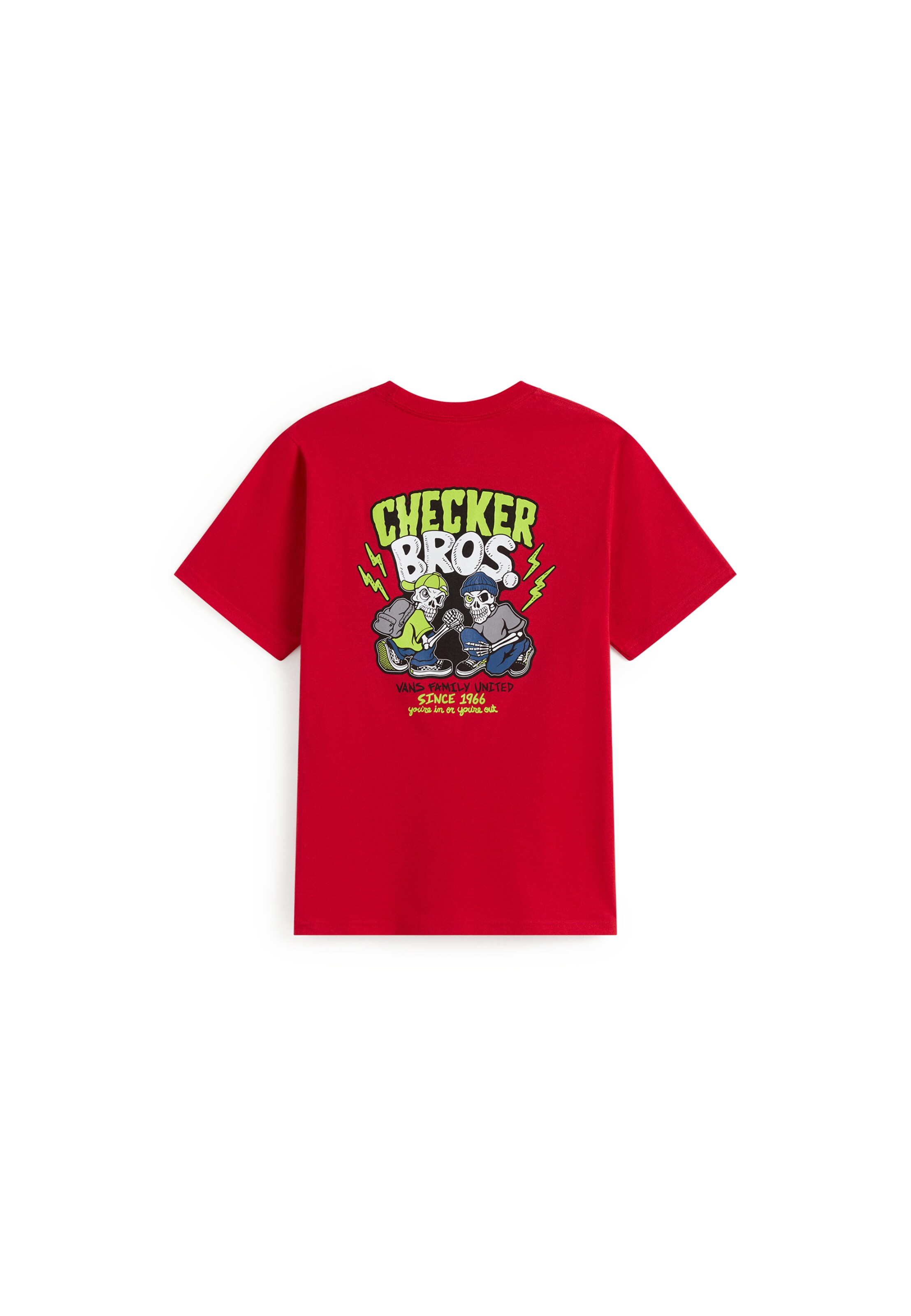 VANS T-shirt 'Checker Bros' i röd