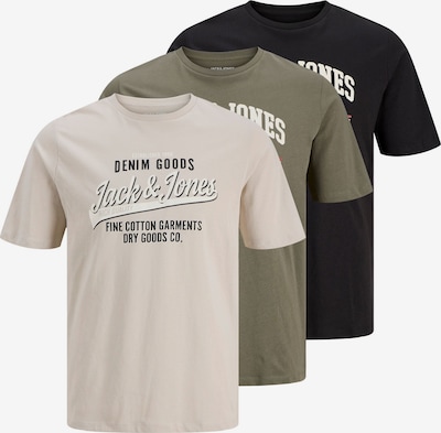 JACK & JONES Paita 'JJEthan' koossa L värissä vaaleanharmaa / oliivi / grenadiini / musta, Tuotenäkymä