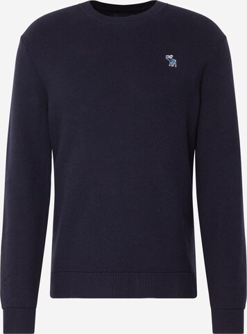 Abercrombie & Fitch Trui in Blauw: voorkant