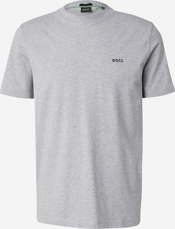 T-Shirt BOSS en gris : devant