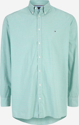 Regular fit Camicia di Tommy Hilfiger Big & Tall in verde: frontale
