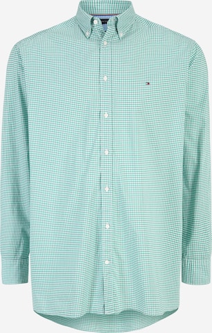 Tommy Hilfiger Big & Tall - Ajuste regular Camisa en verde: frente