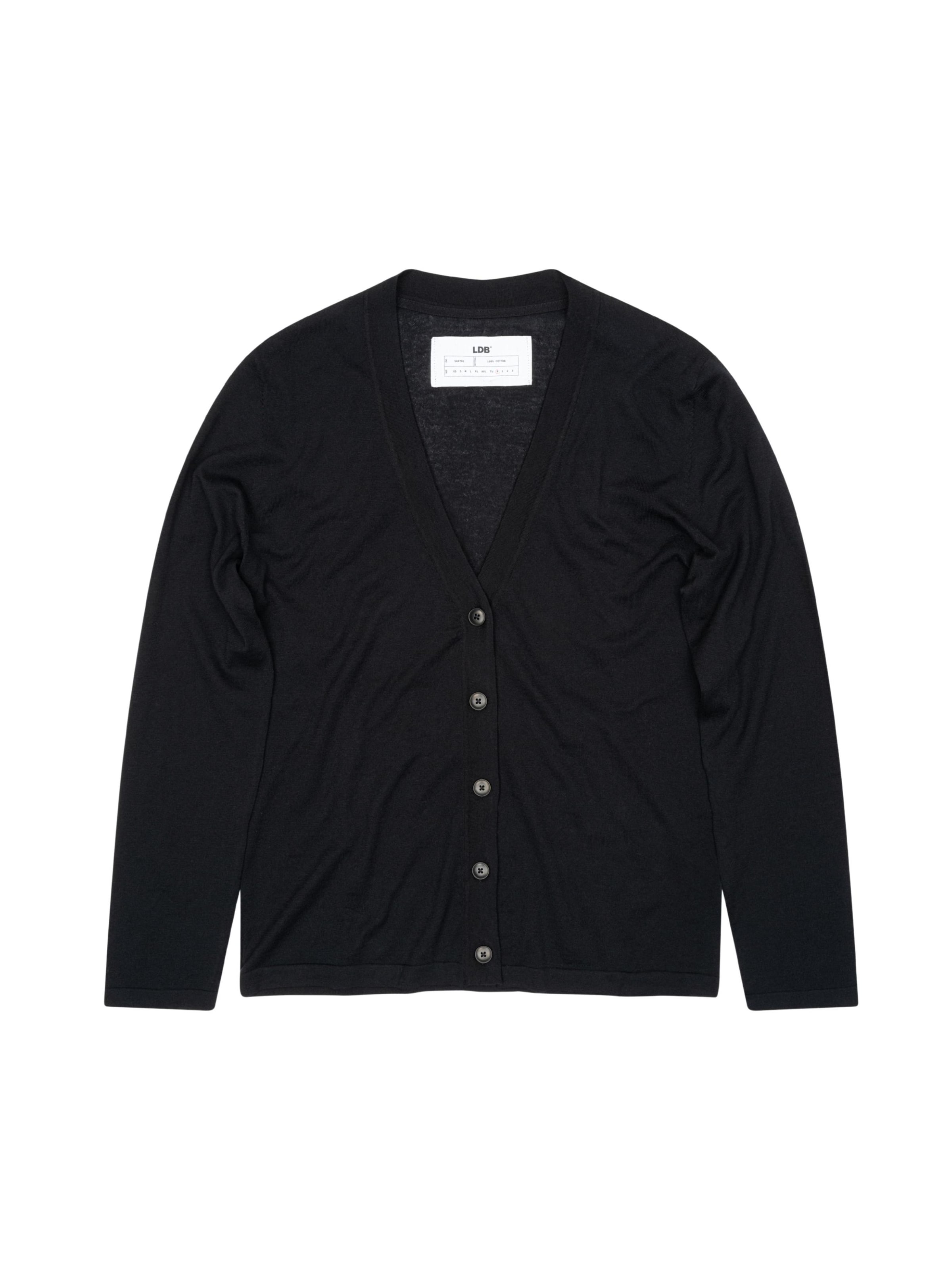Cardigan 'Plume' LDB en noir : devant