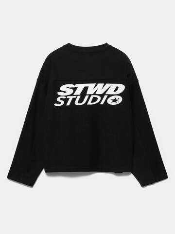 Pull&Bear Majica 'STWD' | črna barva