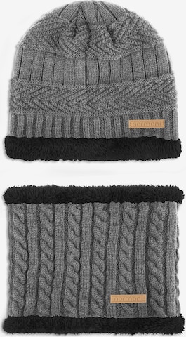 normani Set 'Kebili' in Grau: Vorderseite