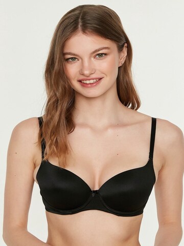 C&City Push-up BH in Schwarz: Vorderseite