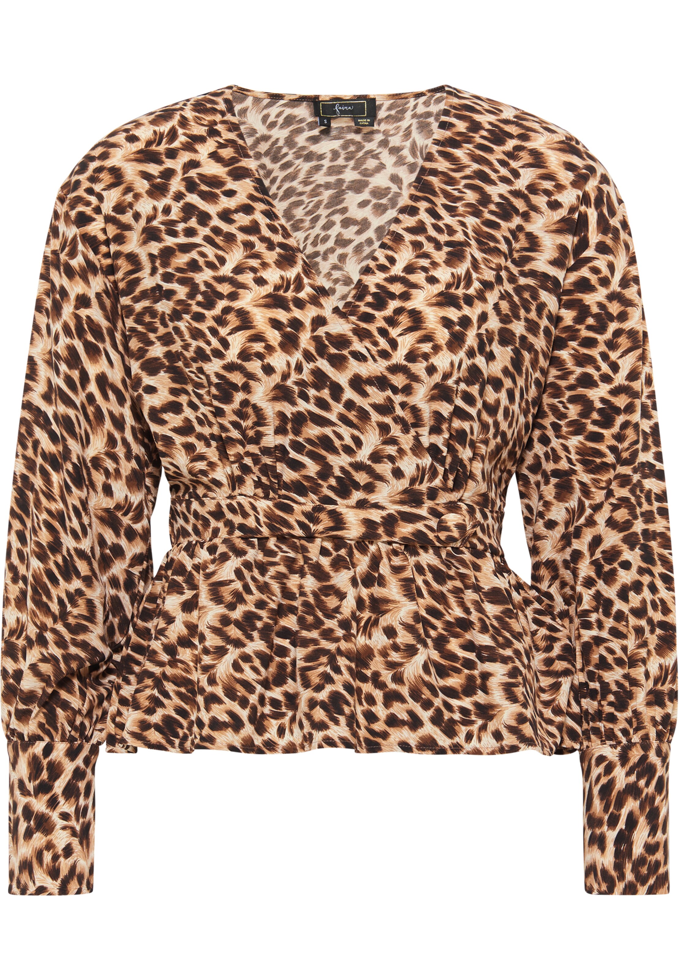 faina Blouse in Brown: front