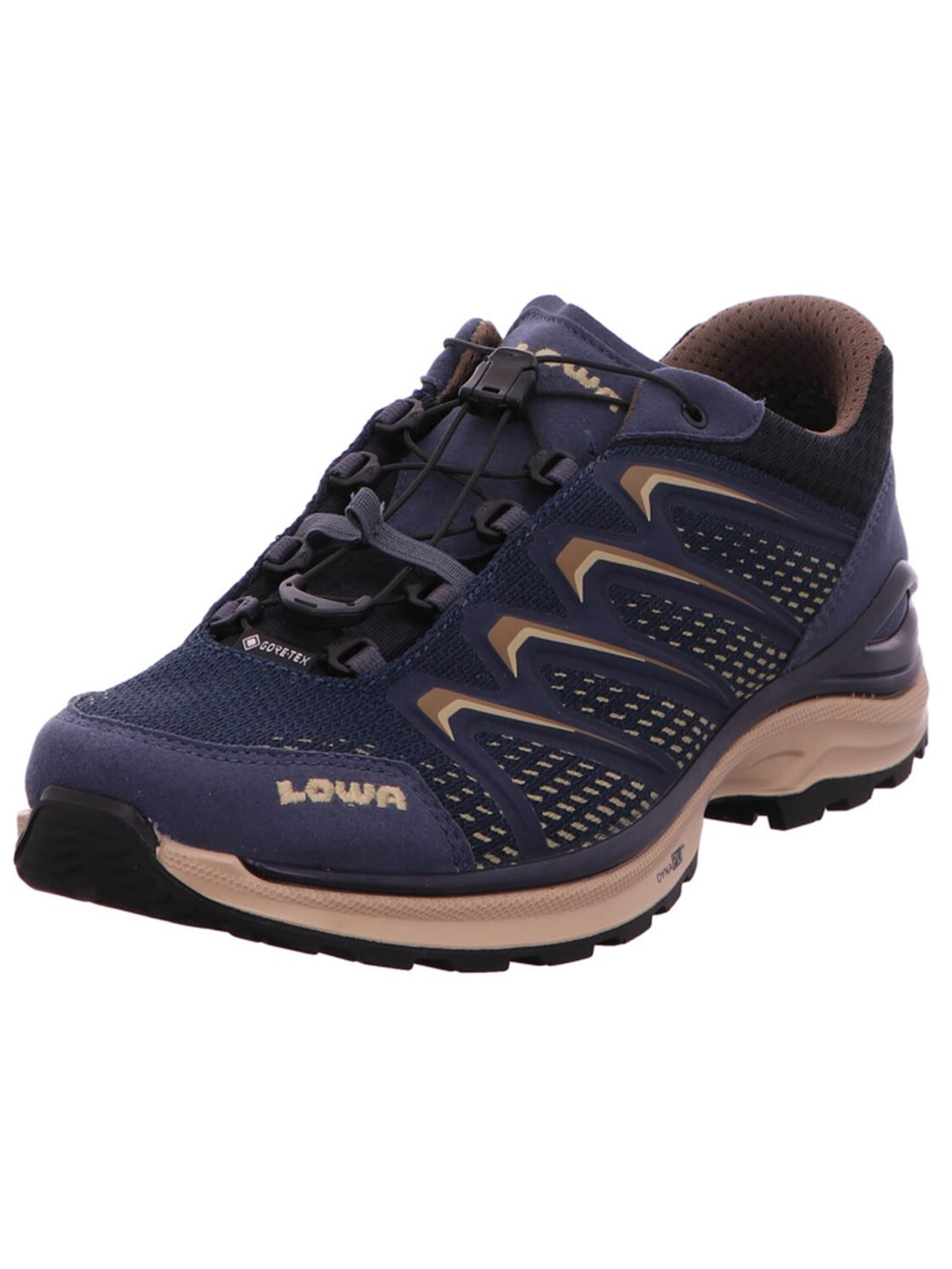 LOWA Lace-up shoe 'Schnürschuh Herren 511311/7932 Kunststoff (Synthetik) in blau' in Blue: front