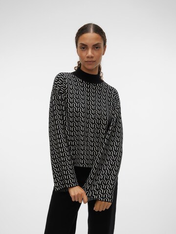 VERO MODA Sweater 'GOLD NEEDLE' in Black