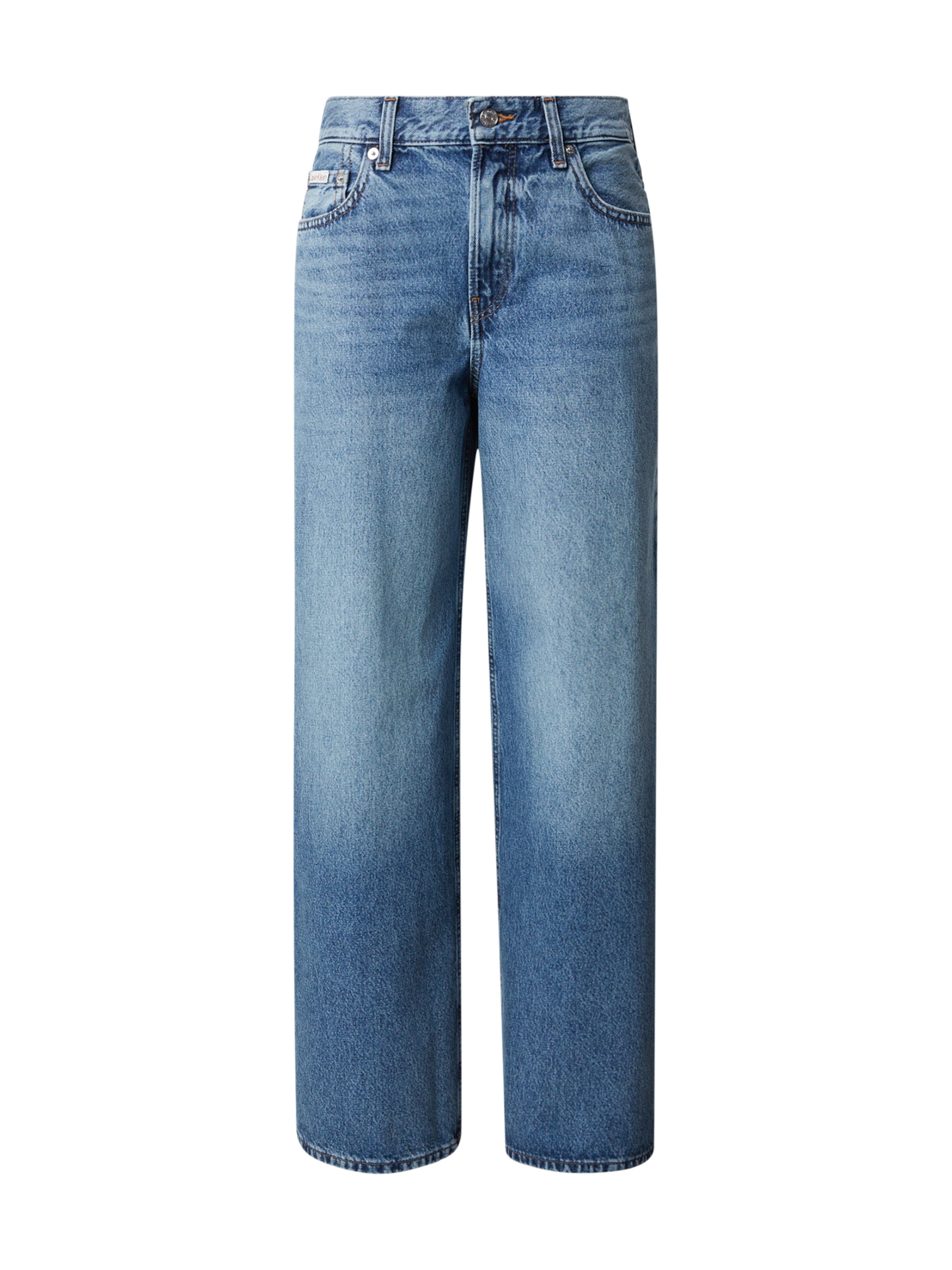 Calvin Klein Jeans Baggy Τζιν σε μπλε: μπροστά